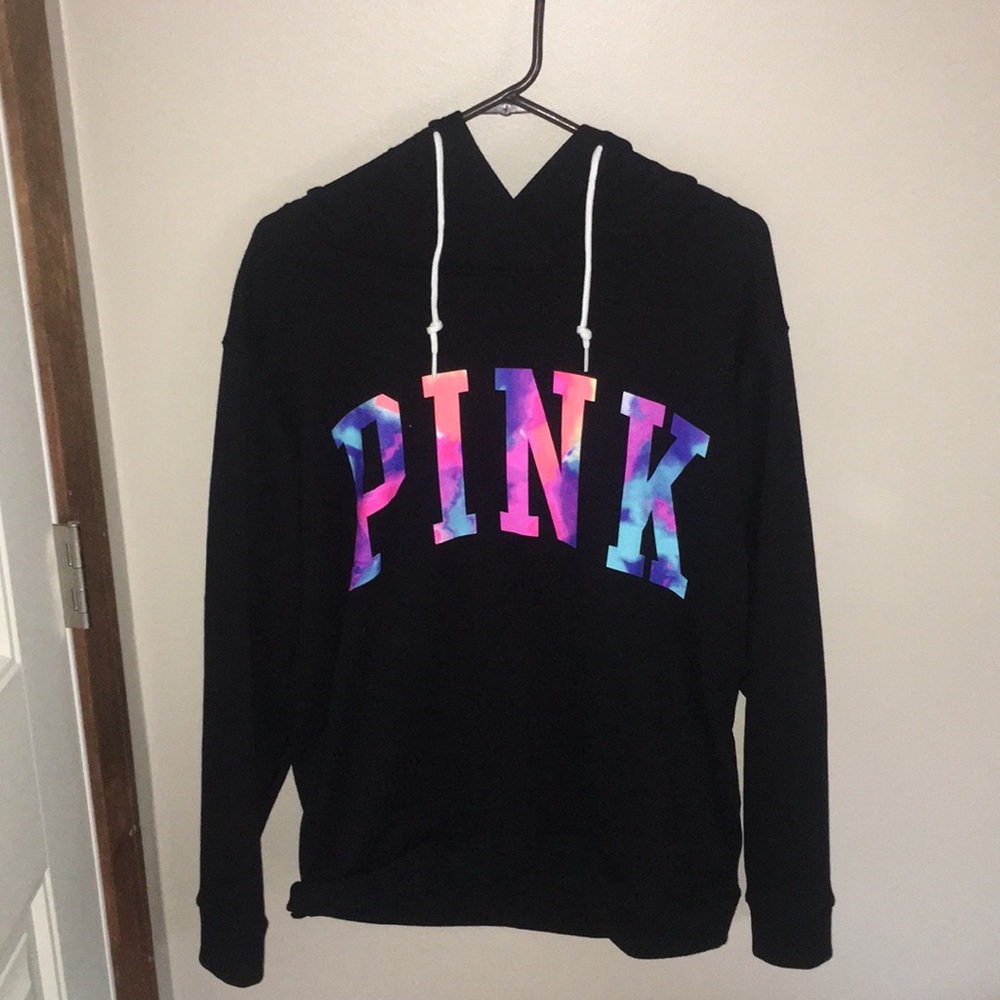Pink hooded sweatshirt